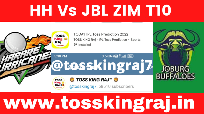 HH vs JBL Toss And Match Predictions | 10th Zimbabwe Afro T10 Match Predictions