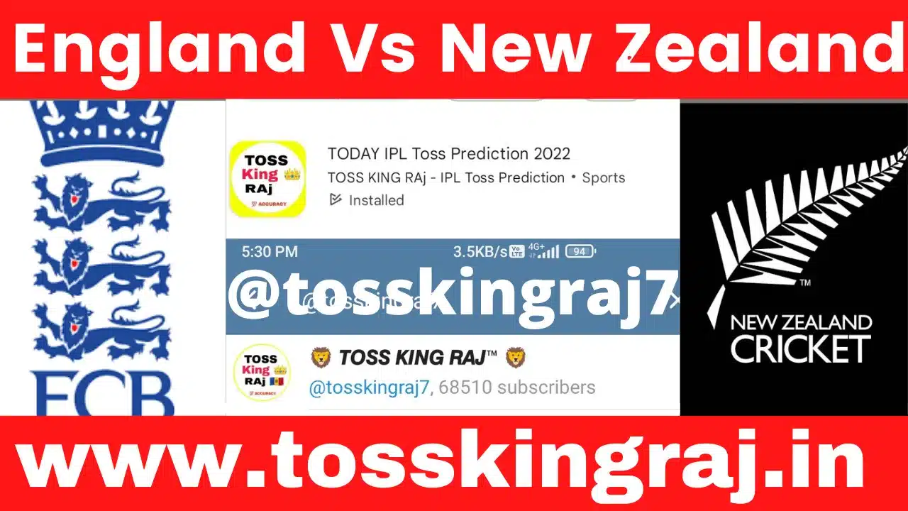 TheTopBookies ENG vs NZ Today Match Prediction and Betting Tips, Odds and Live Score