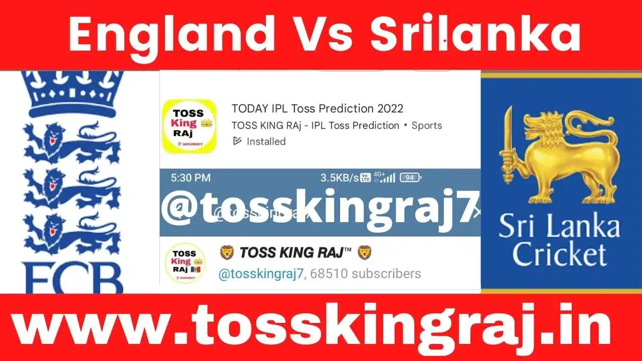 ENG vs SL Toss And Match Prediction | ICC Men's World Cup 25th Match Prediction