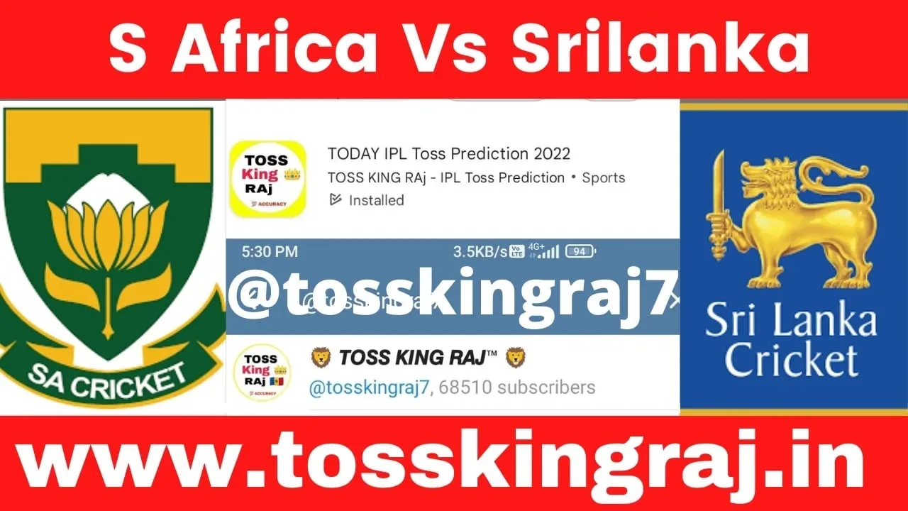 SA vs SL Toss And Match Prediction | ICC Men's World Cup 4th Match Prediction