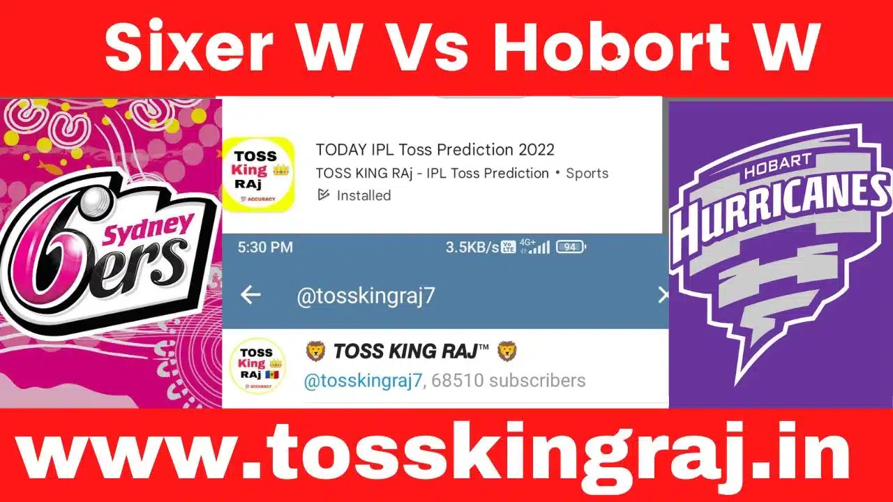 SS-W vs HH-W Toss And Match Prediction | Women's Big Bash League 33rd Match Prediction