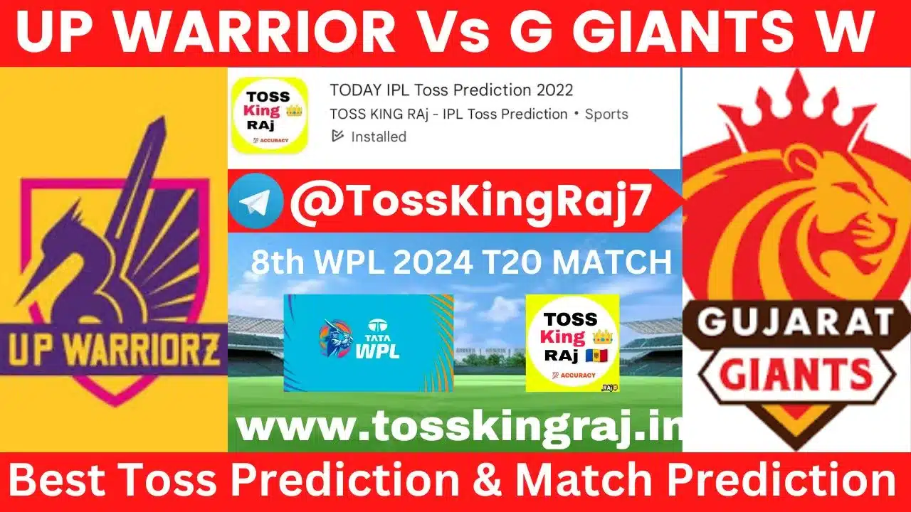 UP W Vs GG W Toss Prediction Today | 8th T20 Match WPL 2024 | UP Warriorz Womens vs Gujarat Giants Women Today Match Prediction