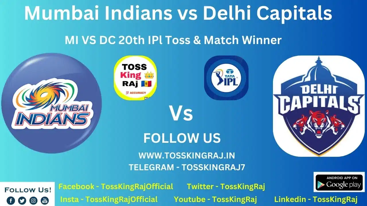 MI Vs DC Toss Prediction Today | Mumbai Indians Vs Delhi Capitals Today Match Prediction | 20th Match IPL 2024